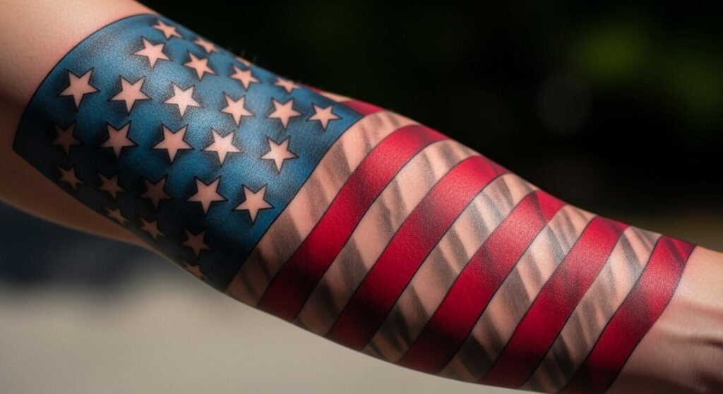 27 Striking American Flag Forearm Tattoo Ideas to Inspire Patriotism ...