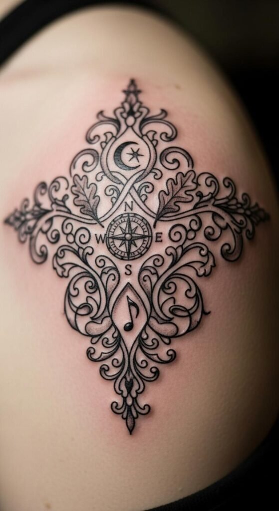 Filagree Ink 27 Stunning Filigree Tattoo Ideas to Elevate Your Style – quickinklist.com